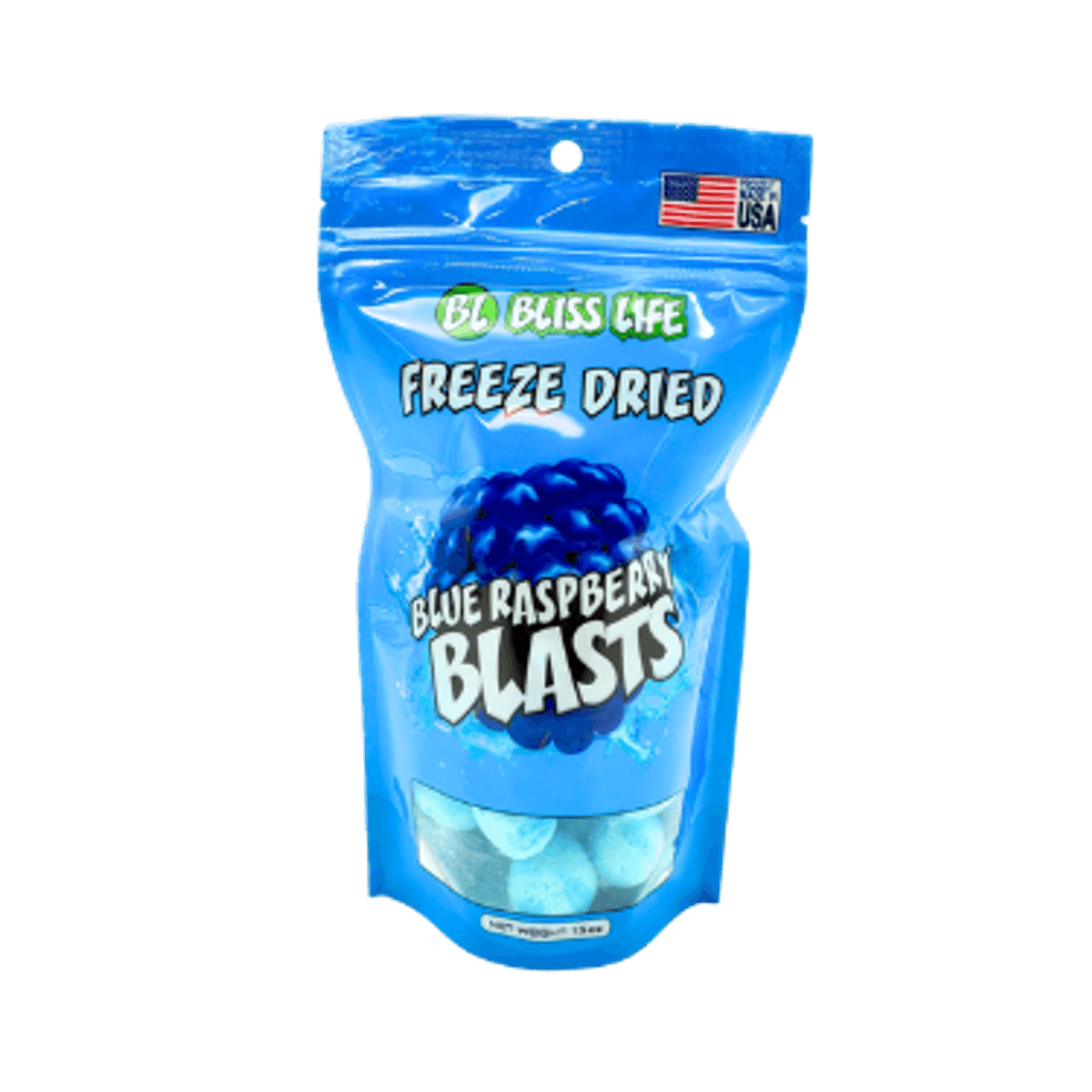 Bliss Life Freeze-Dried Blue Raspberry Blasts 43g